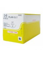 JJ849G Ethicon Plain Gut 3/0 26mm V-7 1/2 Circle Tapercut 45cm Absorbable Sutures Box/12