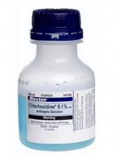 Baxter Chlorhexidine 0.1% Antiseptic Solution Bottles 100ml