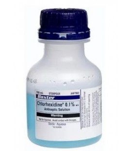 Baxter Chlorhexidine 0.1% Antiseptic Solution Bottles 100ml