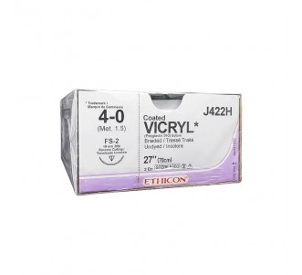 JJ317H  Ethicon Vicryl 2-0 26mm 70cm Suture Box/36